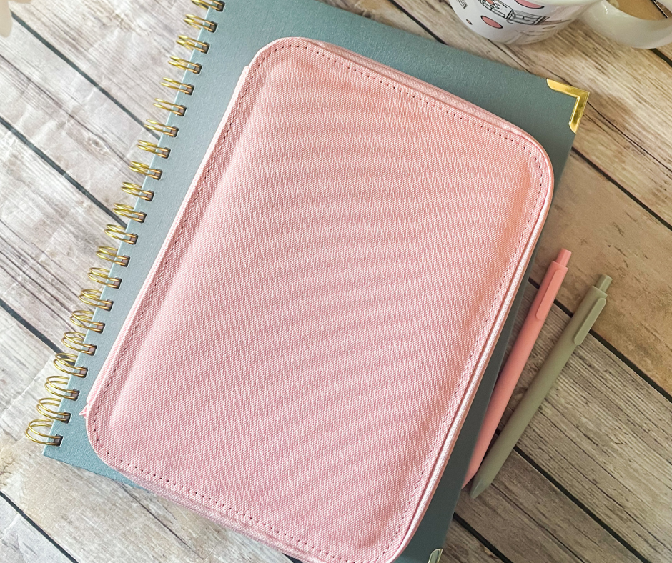 Soft Salmon Canvas Organizer