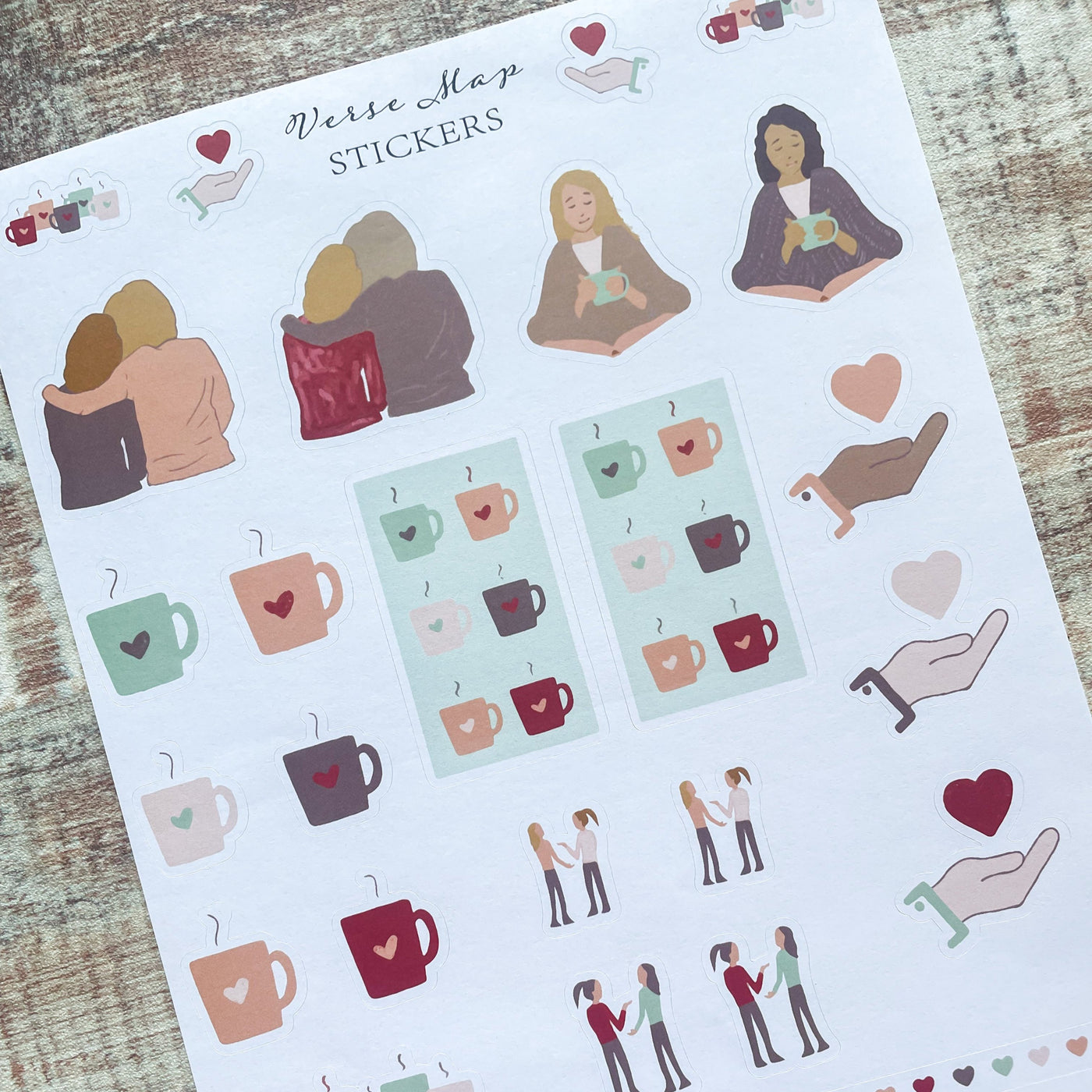 Verse Map Stickers- Comfort For An Anxious Heart