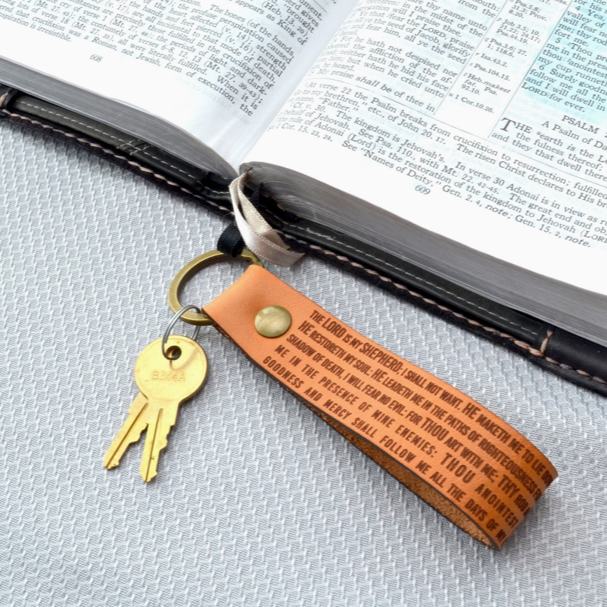 'Psalm 23' Keychain