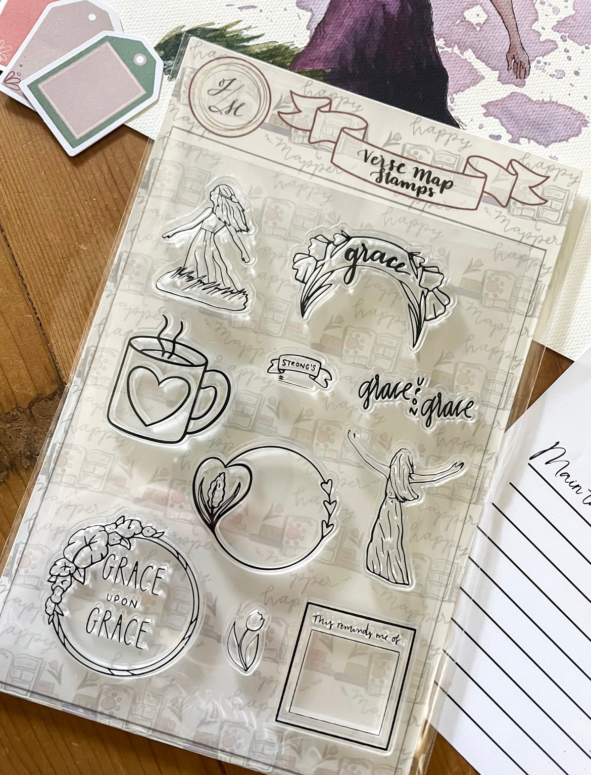 School Subjects Rubber Stamps – papergramshop